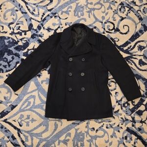 Vintage Rare Authentic 1966 US Navy Pea Coat Kersey Wool DSA 100-4212
